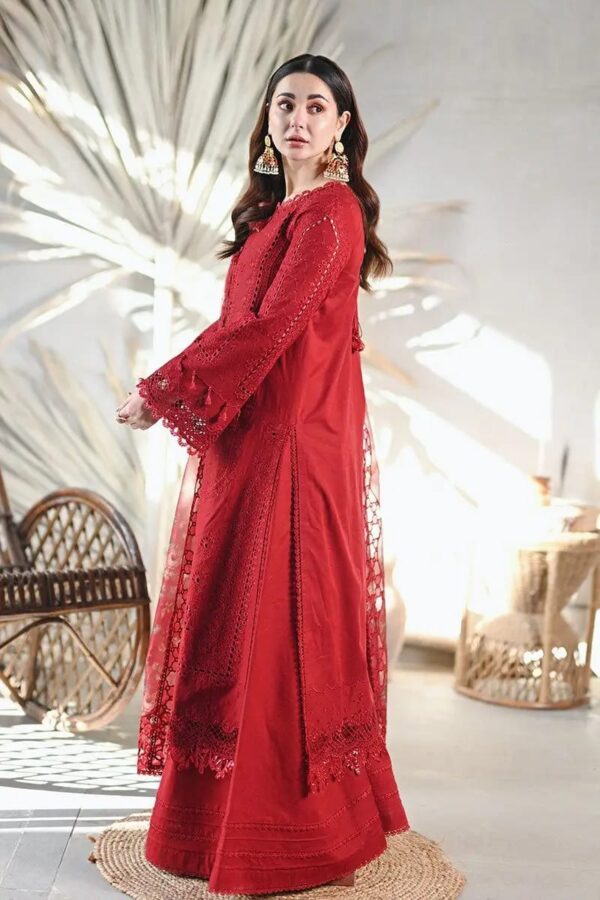 Lawn chikankari embroidered dawat jora - Image 5