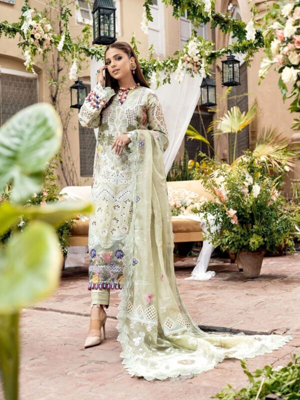 Cotton chikankari luxury embroidered Eid Suit