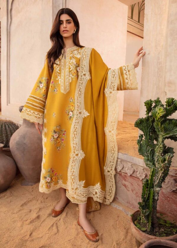 Lawn chikankari embroidered party suit