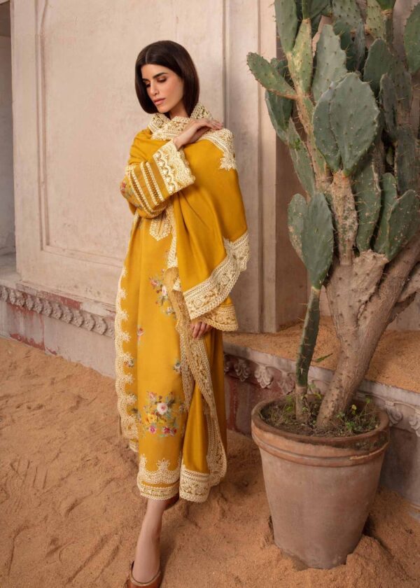 Lawn chikankari embroidered party suit - Image 3