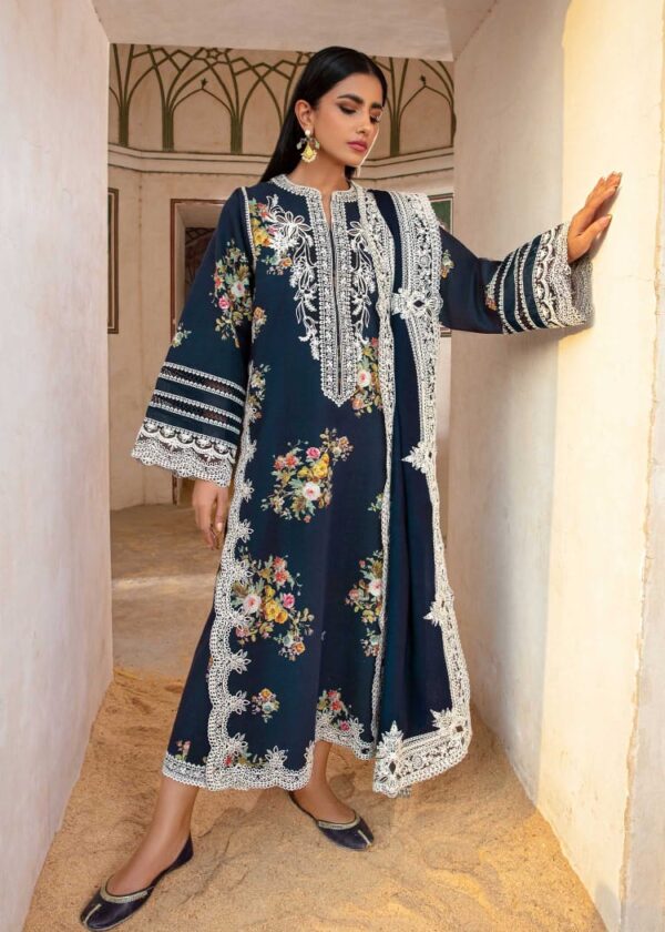 Lawn chikankari embroidered party suit