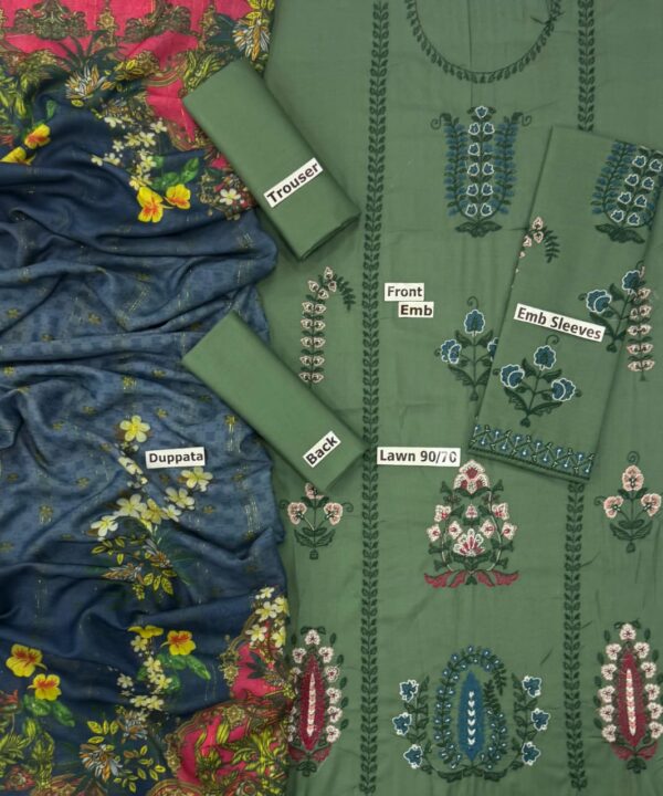 Embroidered lawn summer collection - Image 8