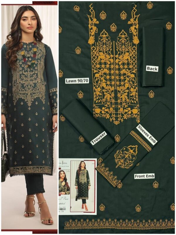 Embroidered lawn summer collection - Image 4