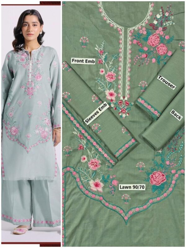 Embroidered lawn summer collection - Image 6