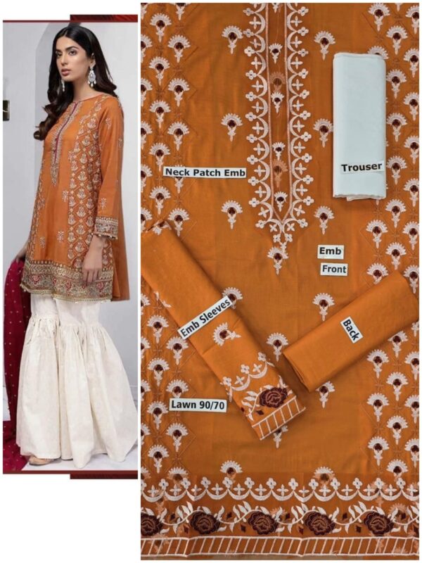 Embroidered lawn summer collection - Image 9