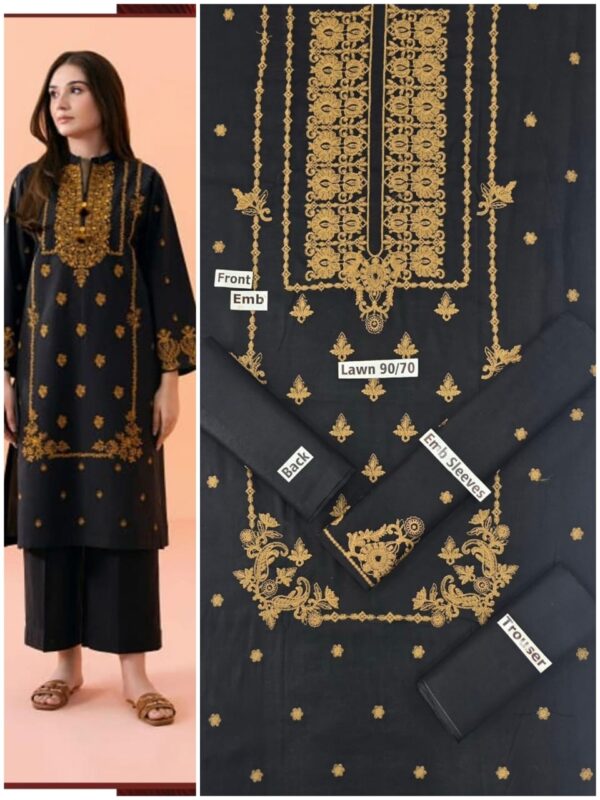 Embroidered lawn summer collection - Image 10