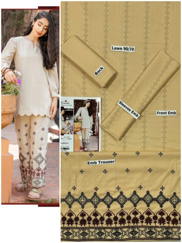 Embroidered lawn summer collection - Image 3