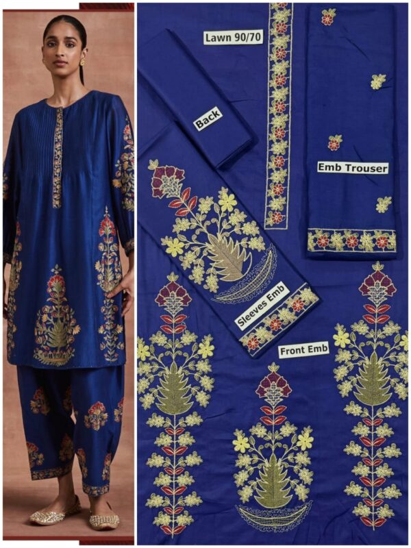 Embroidered lawn summer collection - Image 8