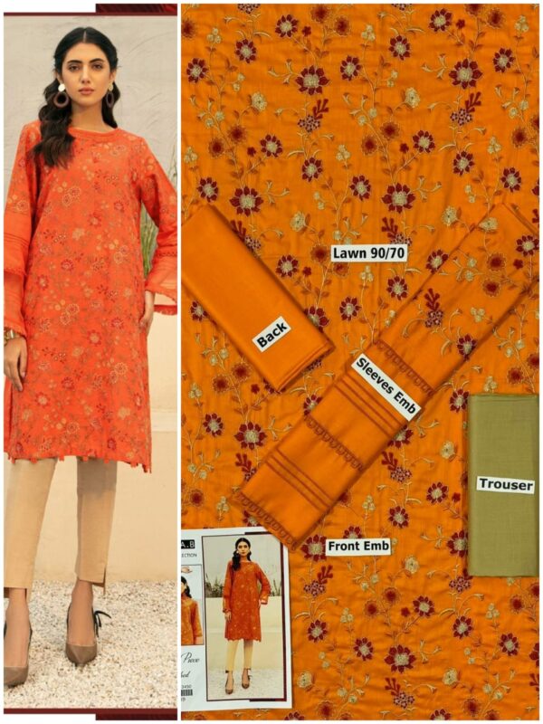 Embroidered lawn summer collection - Image 12