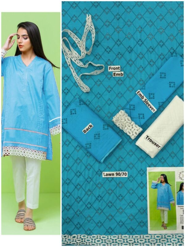 Embroidered lawn summer collection - Image 2