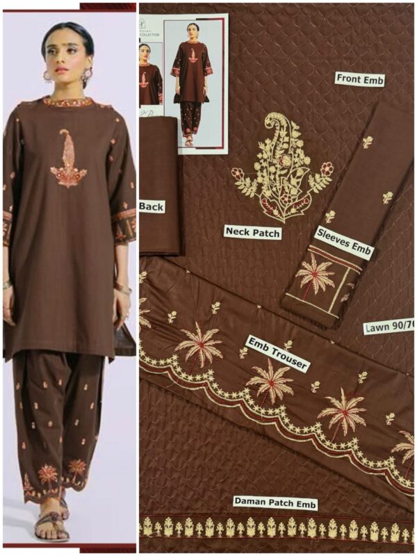 Embroidered lawn summer collection - Image 6