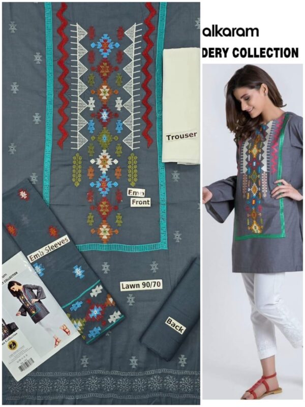 Embroidered lawn summer collection - Image 11