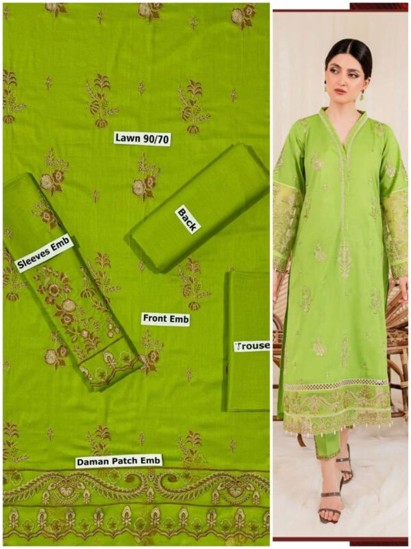 Embroidered lawn summer collection - Image 9