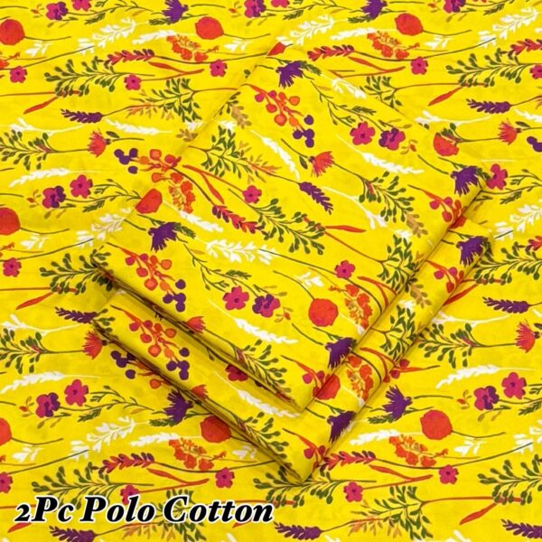 FLORAL PRINT POLO COTTON LAWN - Image 2