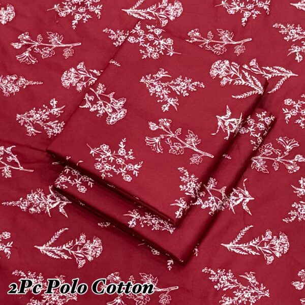 FLORAL PRINT POLO COTTON LAWN - Image 3