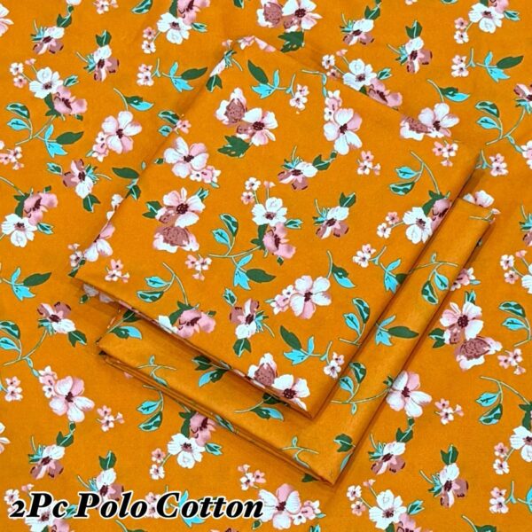 FLORAL PRINT POLO COTTON LAWN - Image 5