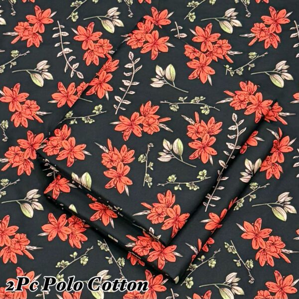 FLORAL PRINT POLO COTTON LAWN - Image 6