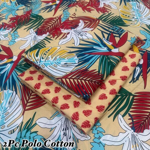 FLORAL PRINT POLO COTTON LAWN - Image 9