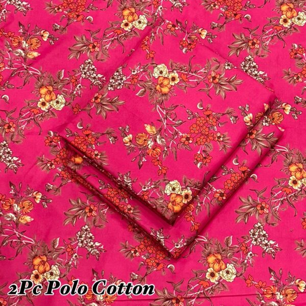 FLORAL PRINT POLO COTTON LAWN - Image 3