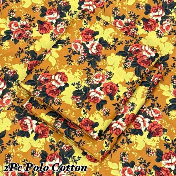 FLORAL PRINT POLO COTTON LAWN - Image 6